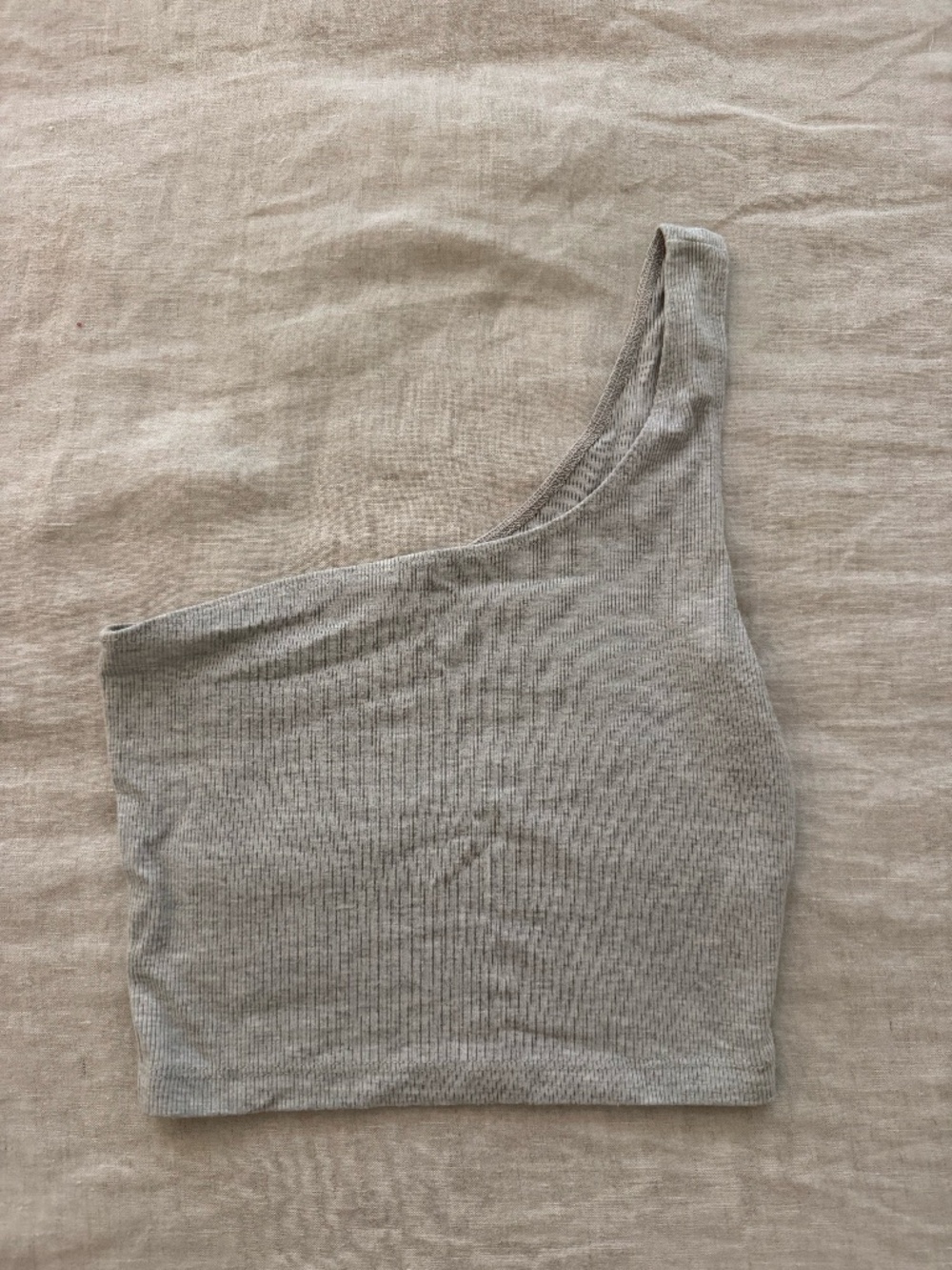 Joah Brown One Shoulder Ribbed Tank (S/M)